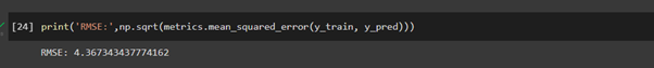 RMSE python code