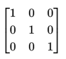 Identity matrix